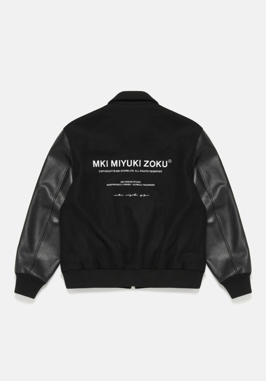 OUTERWEAR MKI MIYUKI ZOKU | Mki Ndm Leather Varsity