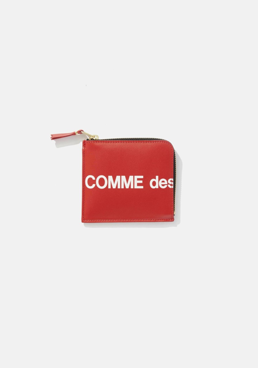 ACCESSORIES MKI MIYUKI ZOKU | Comme Des Garcons Huge Logo Half Zip Wallet