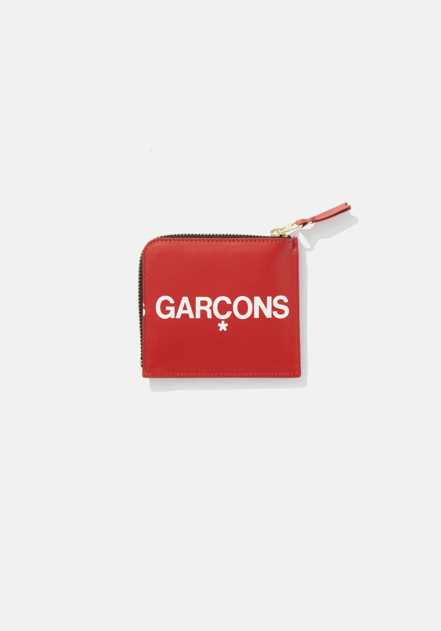 ACCESSORIES MKI MIYUKI ZOKU | Comme Des Garcons Huge Logo Half Zip Wallet