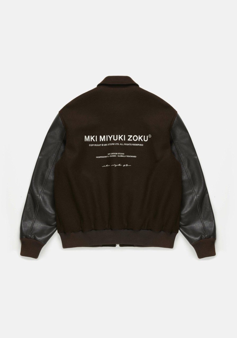 OUTERWEAR MKI MIYUKI ZOKU | Mki Ndm Leather Varsity