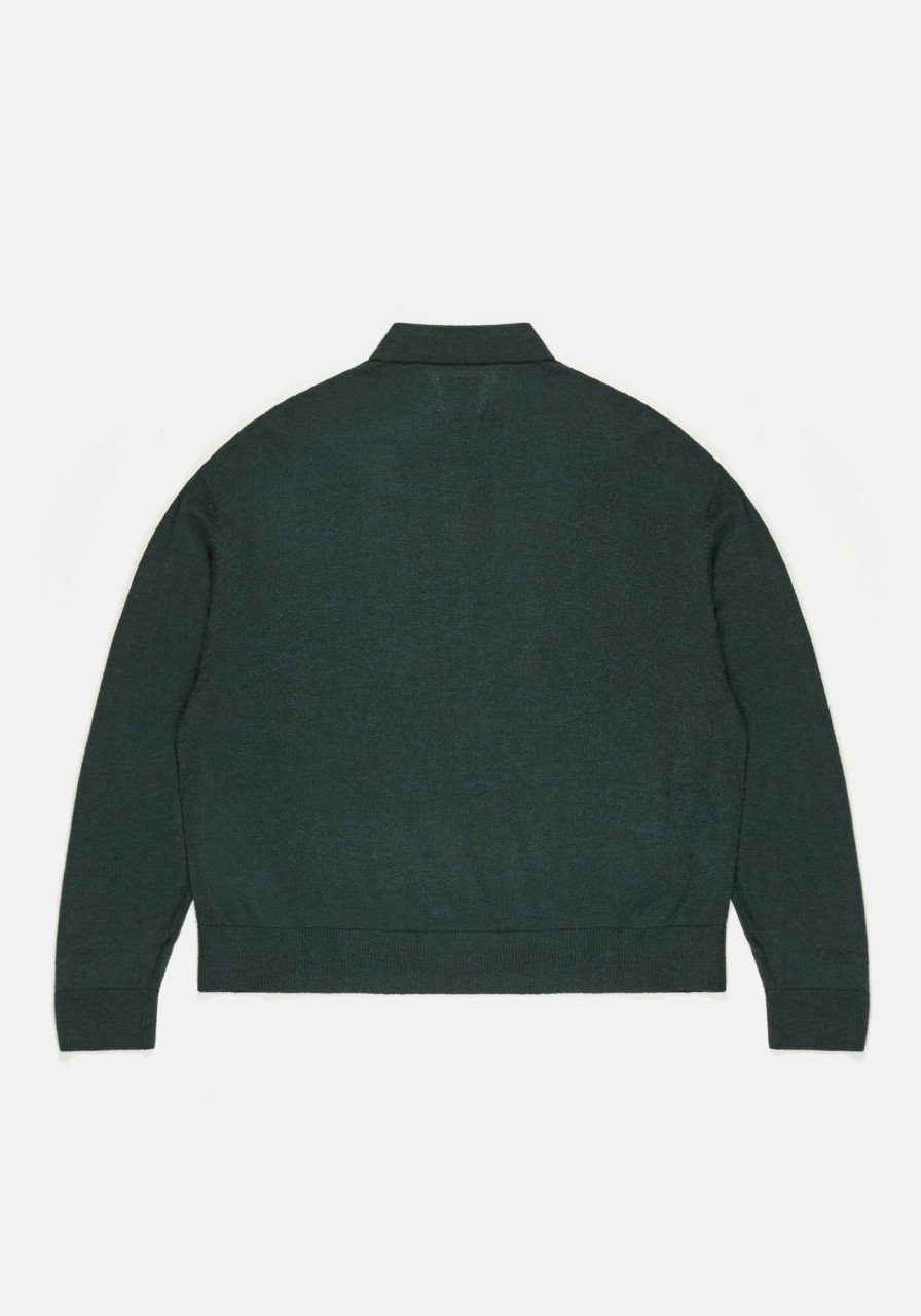 TOPS MKI MIYUKI ZOKU | Mki Lightweight Mohair Knit Polo Longsleeve